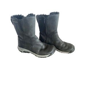 Merrell Boots 7.5 Womens J003618 Black Leather Upper Waterproof Ankle Bootie Zip